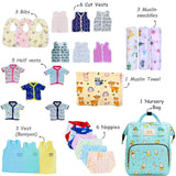 FARETO BABY PREMIUM QUALITY 72 IN 1 COMBO FOR SUMMER SEASON | SUPERSOFT COTTON (0-6 MONTHS)(F543)