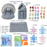 FARETO NEW BORN BABY PREMIUM QUALITY PURELY WINTER ESSENTIALS 99 IN 1 ( 0-6MONTHS)_NURSERY BAG(F479)
