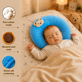 Fareto New Born Baby U-Shaped Super Soft Mustard Pillow(0-3 Months)(L-25CM, B-25CM)(F204)