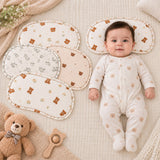 Fareto Muslin Baby Pillow for Newborns | Soft, Breathable & Lightweight Flat Pillow | Gentle Cotton Muslin Sleeping Pillow(F799)