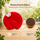 Fareto New Born Baby U-Shaped Super Soft Mustard Pillow(0-3 Months)(L-25CM, B-25CM)(F209)