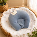 Fareto New Born Baby U-Shaped Super Soft Mustard Pillow(0-3 Months)(L-25CM, B-25CM)(F205)
