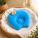 Fareto New Born Baby U-Shaped Super Soft Mustard Pillow(0-3 Months)(L-25CM, B-25CM)(F204)