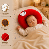 Fareto New Born Baby U-Shaped Super Soft Mustard Pillow(0-3 Months)(L-25CM, B-25CM)(F209)