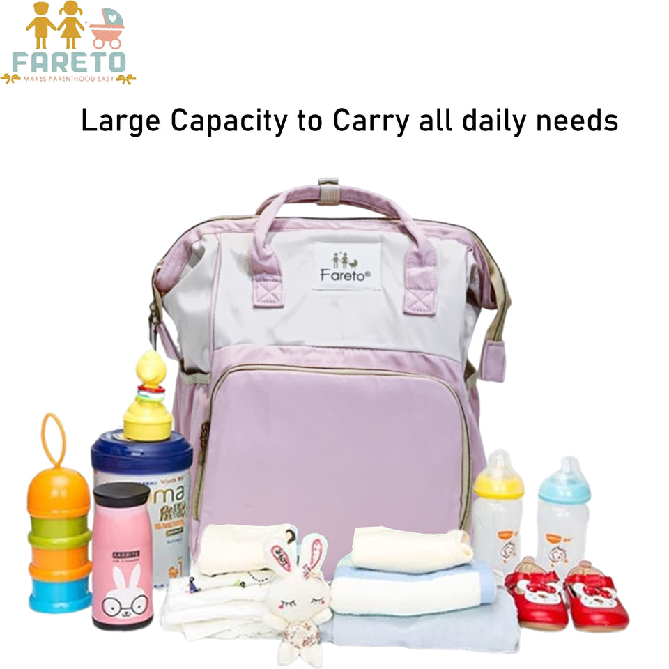 FARETO PREMIUM QUALITY DIAPER BAG FOR MOTHER, MULTIPURPOSE STYLISH DIAPER BAG (PACK OF 1)