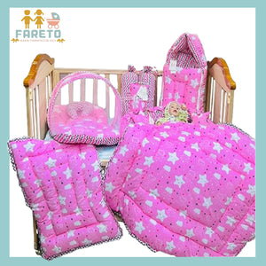 Fareto Complete Bedding Set essentials Combo For Baby (0-6 Months)