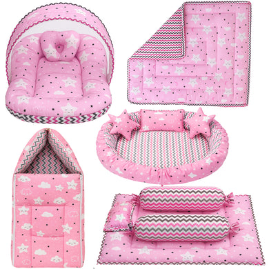 Fareto Complete Bedding Set essentials Combo For Baby (0-6 Months)