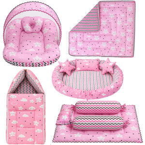 Fareto Complete Bedding Set essentials Combo For Baby (0-6 Months)