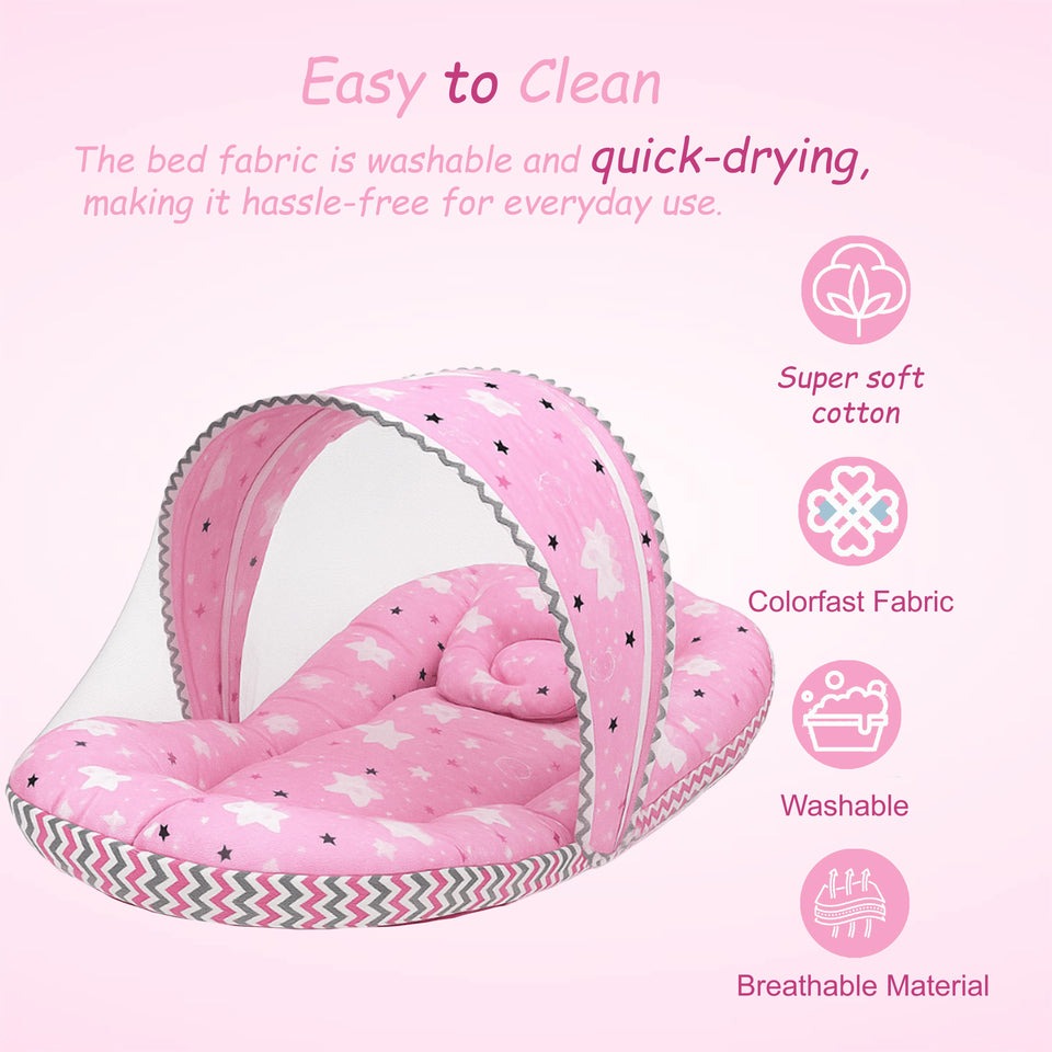 Fareto Complete Bedding Set essentials Combo For Baby (0-6 Months)