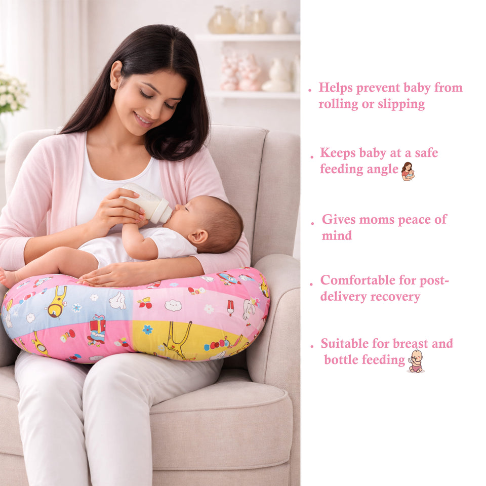 Fareto Baby Bedding Essentials Combo Set – Sleeping Bag, Mattress with  Net, Feeding Pillow & Hand Carry Bed | Soft Cotton | Ziffi | 0–6 Months(F698)