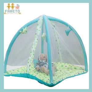 Fareto New Born Baby Bedding Play Gym Mattress with Net (0-6 Months)