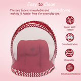 Fareto Complete Bedding Set essentials Combo For Baby (0-6 Months)(Red Polka)