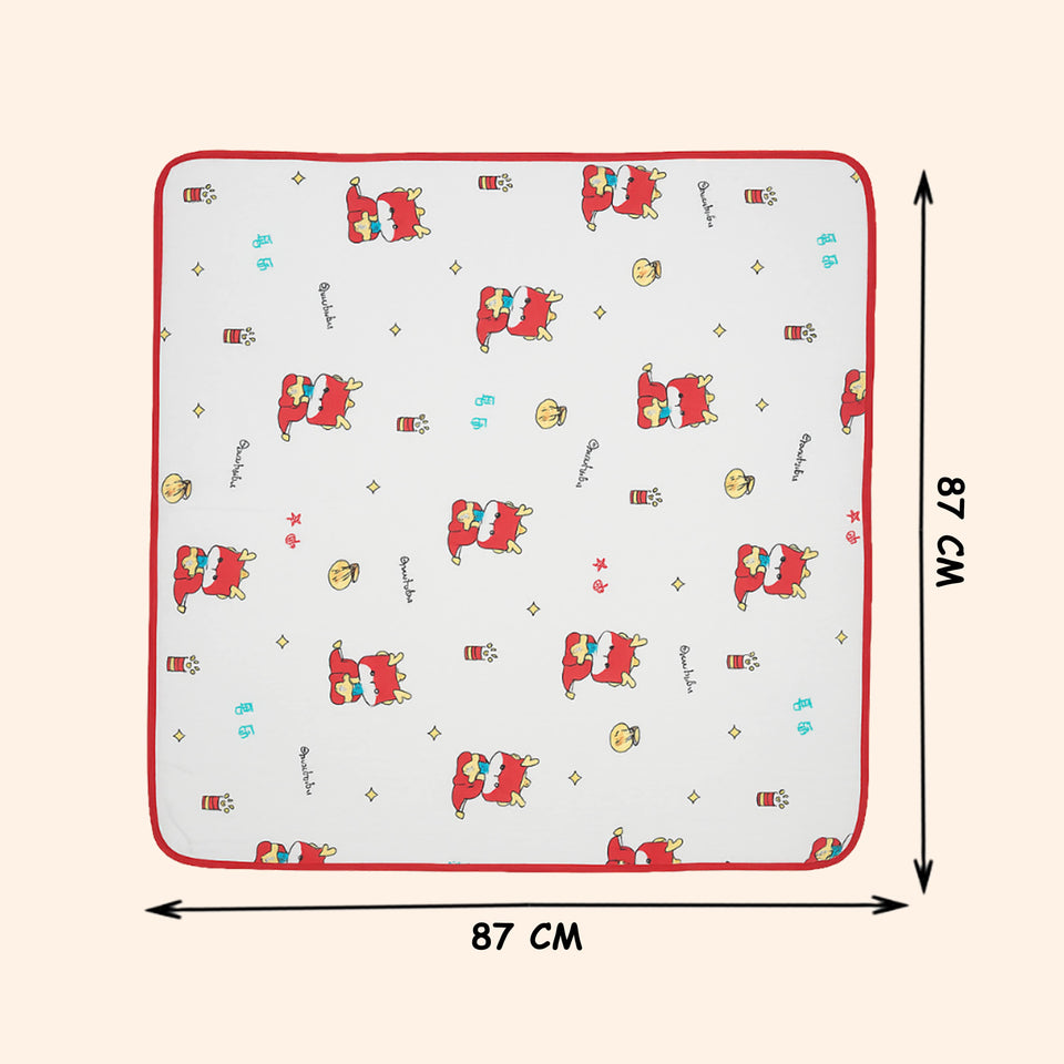 Fareto New Born Baby Muslin Hood Blanket Cum Baby Wrapper with Belt,Cotton,Organic,Super Soft,White,( Pack of 1 ) (0-1 Years )(87 X 87 CM)(F597)