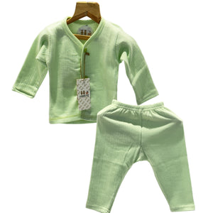 Fareto Baby front open Winter season thermal set(Pack of 4) Colours may vary