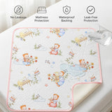 Fareto Muslin Waterproof Mat Soft Sheet – Breathable, Washable & Skin-Friendly Mattress Protector, Heavy Quality, 26.5 × 20 Inch Pack of 1  (F624)