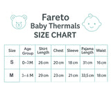 Fareto Baby Thermal Set | Front Open Winter Wear for Infants – Super Soft Cotton (Pack of 3)(F646)