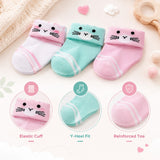Fareto new born baby premium ultra soft socks for baby pack of 6 (0-12 months)F405