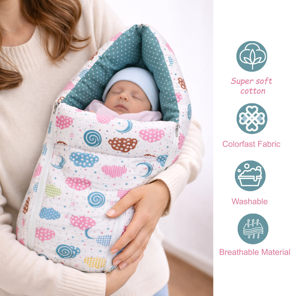 FARETO PREMIUM QUALITY BABY SUMMER ESSENTIALS 72 IN 1 NEW COMBO (0-6MONTHS)(F357)