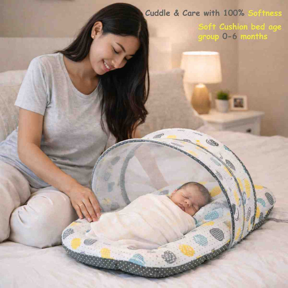 Fareto 77 in 1 New Born Baby Monsoon Season Hospital Essentials Combo, Baby Bedding & Clothing Gift Set for Newborn Boys & Girls (0-6 Months)(F771)