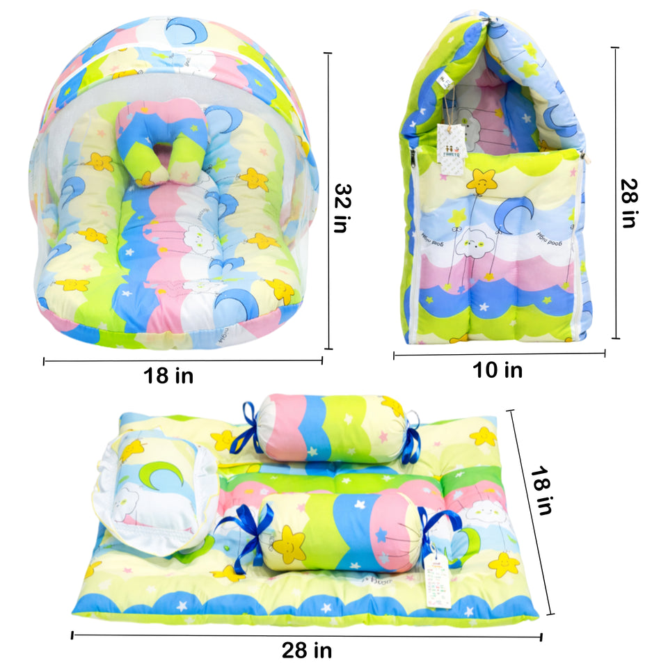 Fareto New Born Baby Summer Hospital Essentials 62in1 (0-6M)(F282)