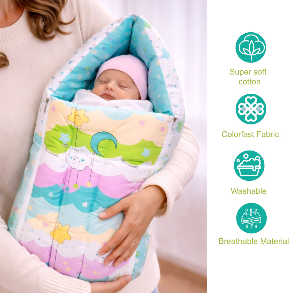 Fareto Baby Boy's & Girl's Summer Hospital Essential Combo for New Born | Gift Pack | Baby Products | Maternity Essentials | Bedding Set (66 Items)(0-6 Months)(F733)