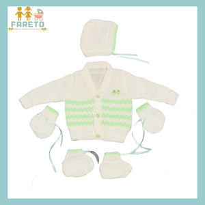 Fareto New Born Baby Sweater Set(pack of 4) Color As per the availability