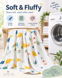 Fareto Premium 100% Cotton Muslin Baby Swaddle Wrap | Soft & Breathable Newborn Swaddle Blanket | 105 × 95 cm | 0–12 Months | Pack of 1 | White Print(F798)