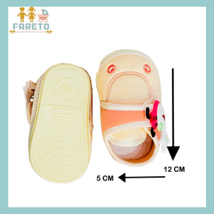 Fareto New Born Baby Boys and Girls Causal Shoes(Pack of 2)(0-6 Months)