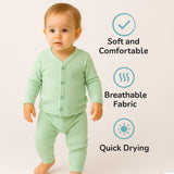 Fareto Baby front open Winter season thermal set(Pack of 2) Colours may vary