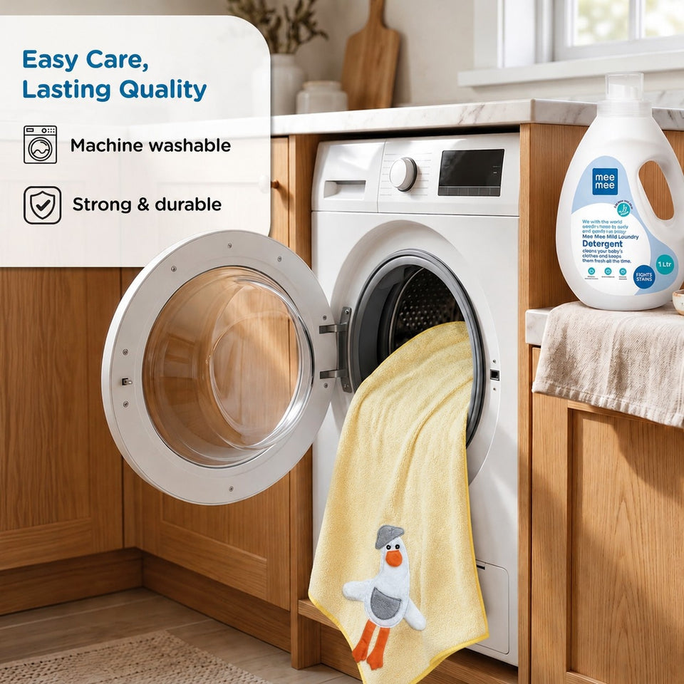 Fareto Baby 100% Cotton Super Soft Terry Towel (Pack Of 2) (L:100*B:50CM)(F222)