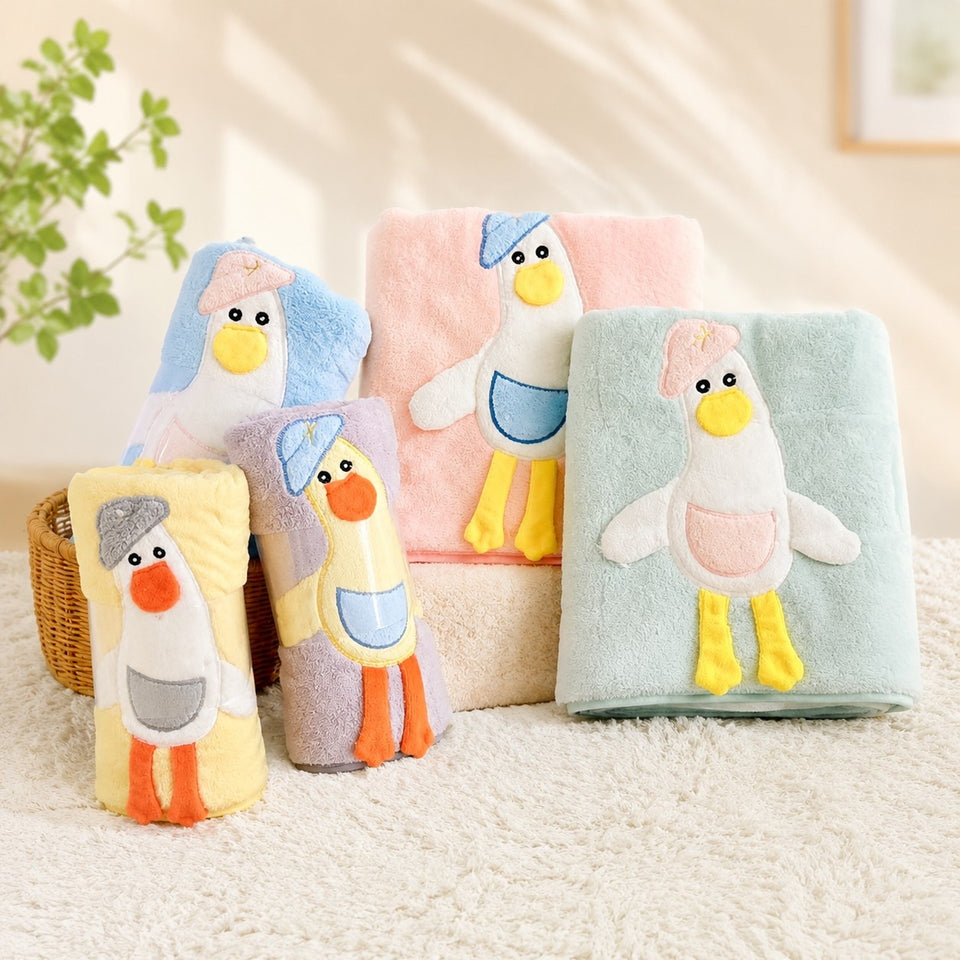 Fareto Baby 100% Cotton Super Soft Terry Towel (Pack Of 2) (L:100*B:50CM)(F222)