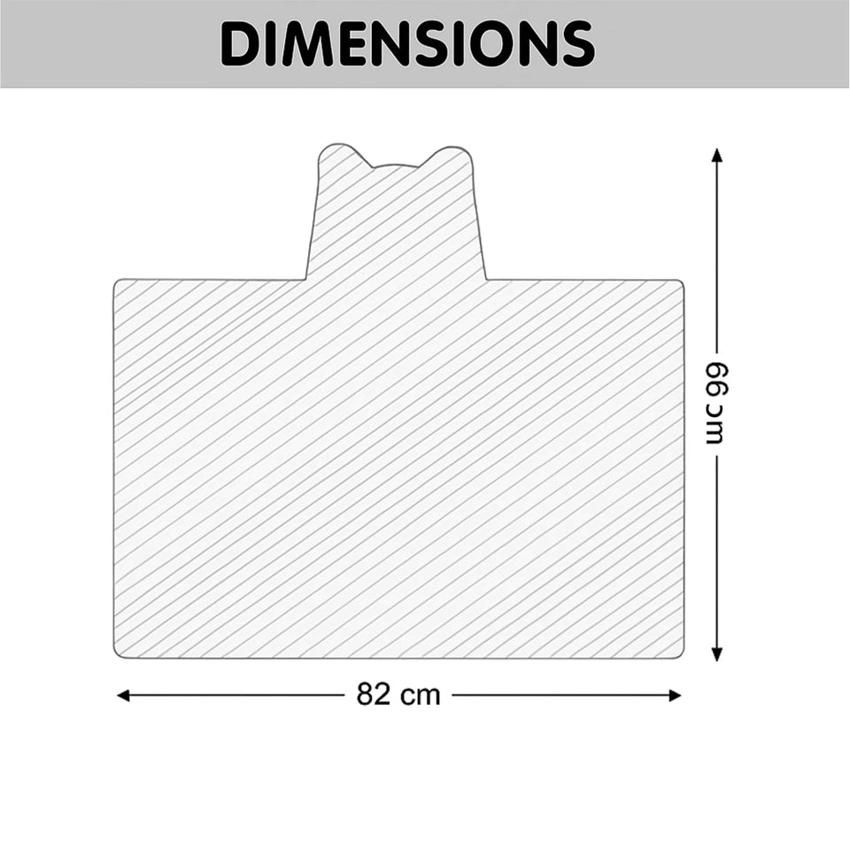 Fareto Super Soft Baby Hooded Towel – Cartoon Animal Design | Cozy, Lightweight & Skin-Friendly Swaddle for Newborns & Kids (Pack of 1)(F620)