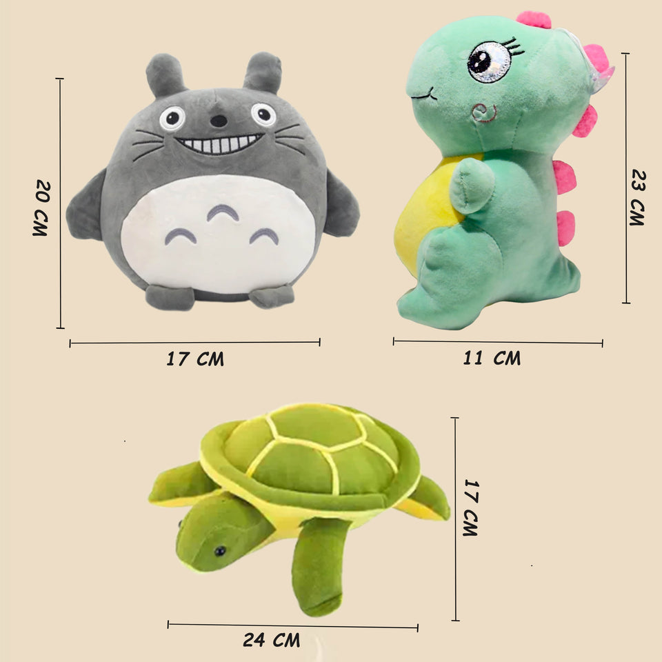 Fareto Premium Soft Toy Set of 1 – Adorable Giraffe, Doraemon, & Shark Plush toy – Perfect Baby & Kids Gift