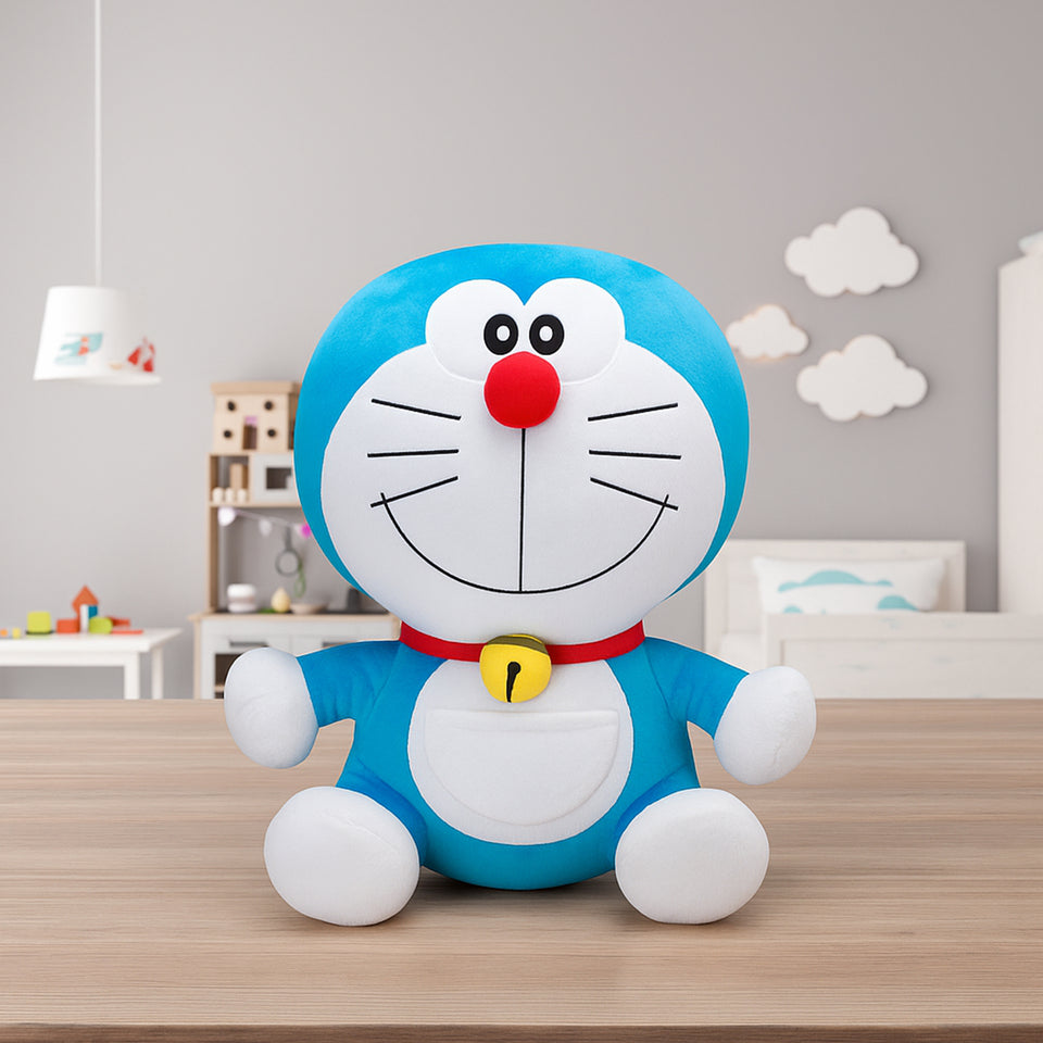 Fareto Premium Soft Toy Set of 1 – Adorable Giraffe, Doraemon, & Shark Plush toy – Perfect Baby & Kids Gift