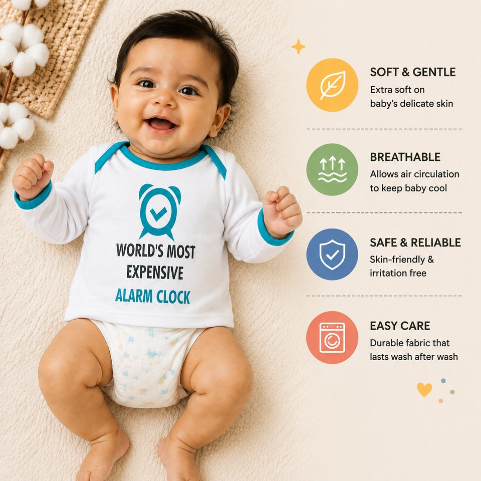 Fareto Baby Boy's & Baby Girl's T-Shirts | T-Shirt | Tees(Pack of 5)(F78)