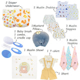 Fareto Baby Boy's & Girl's Summer Hospital Essential Clothing Combo for New Born | Gift Pack | Baby Products | Maternity Essentials | (76 Items)(0-6 Months)(fF732)