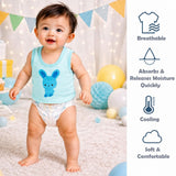 Fareto New Born Baby Cut Vest (Baniyan) Pack of 3 (F220)