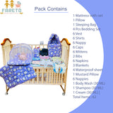 Fareto New Born Baby Summer Hospital Essentials 62 in 1 (0-6M)(F520)