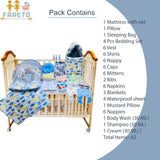 Fareto New Born Baby Summer Hospital Essentials 62 in 1 (0-6M)(F534)