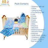 Fareto New Born Baby Summer Hospital Essentials 62 in 1 (0-6M)(F525)