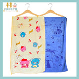 Fareto Baby 100% Cotton Super Soft Terry Towel (Pack Of 2) (L:100*B:50CM)