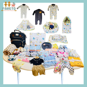 FARETO NEW BORN BABY MONSOON SEASON HOSPITAL ESSENTIALS 114 IN 1 (0-6 MONTHS)