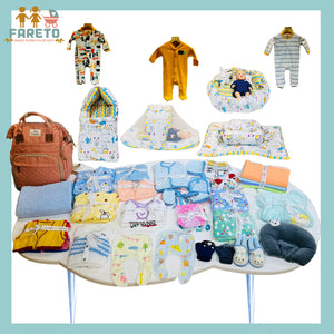 FARETO NEW BORN BABY PREMIUM QUALITY PURELY WINTER ESSENTIALS 99 IN 1 ( 0-6MONTHS)