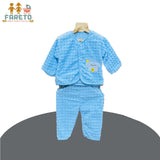 Fareto New Born Baby Winter Wear Clothing Set Pack Of 3 (0-3 Months)(Colors May Vary)