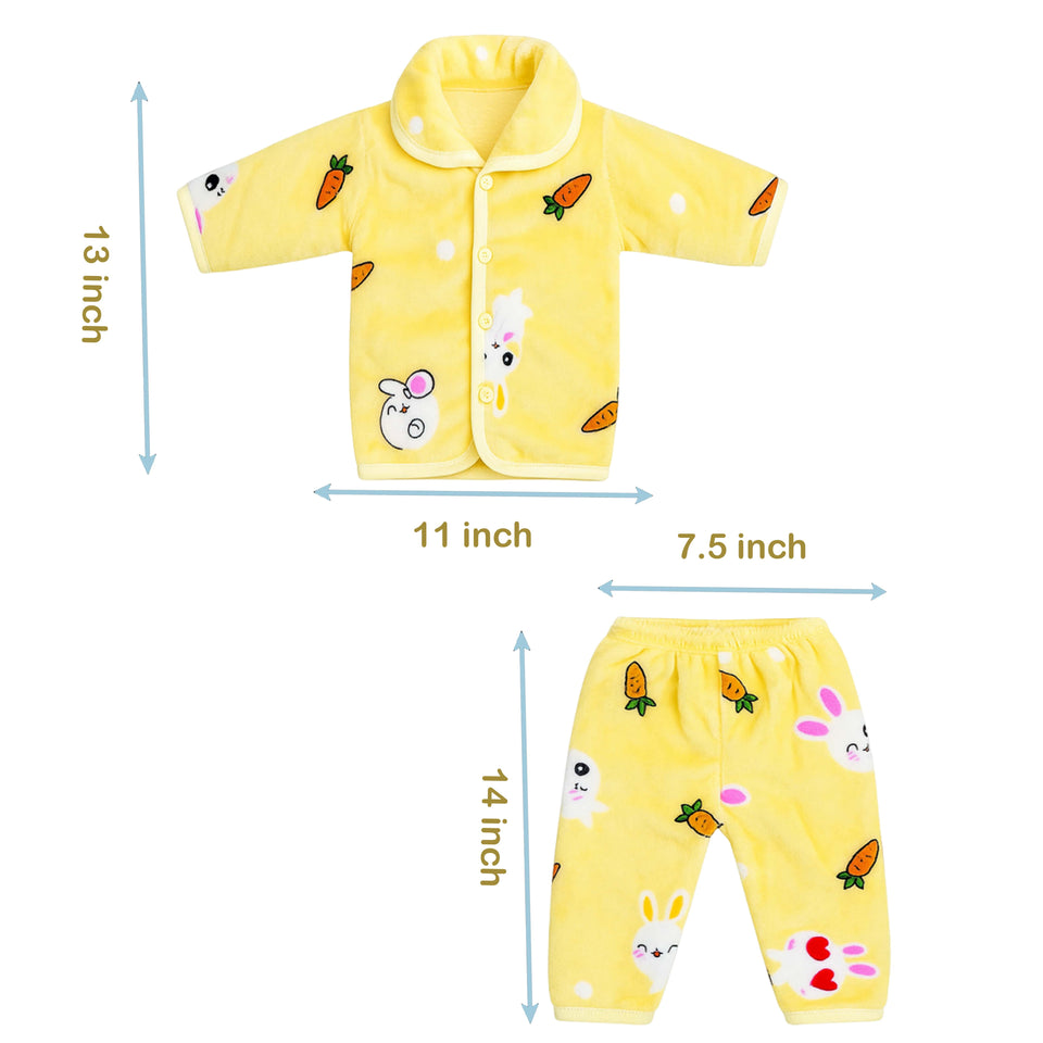 Fareto New Born Baby Winter Wear  Clothing Set Pack Of 3 (0-3 Months)(Colors May Vary)