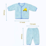 Fareto New Born Baby Winter Wear  Clothing Set Pack Of 3 (0-3 Months)(Colors May Vary)