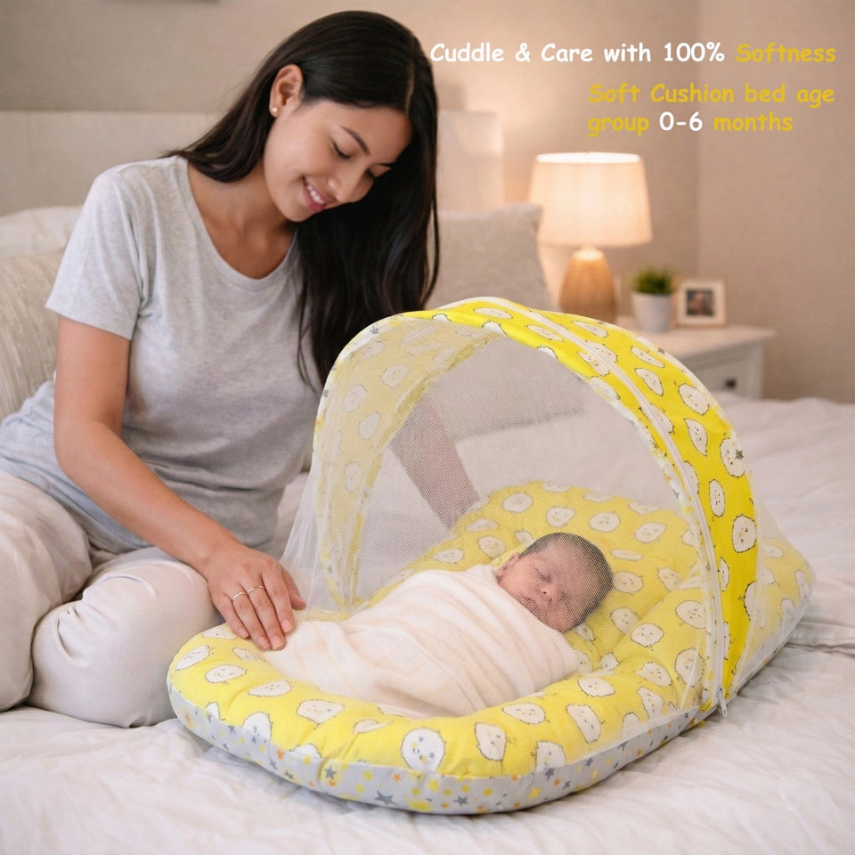 Fareto Complete Bedding Set essentials Combo For Baby (0-6 Months)(yellow ship)(F165)
