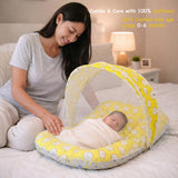 Fareto Complete Bedding Set essentials Combo For Baby (0-6 Months)(yellow ship)(F165)