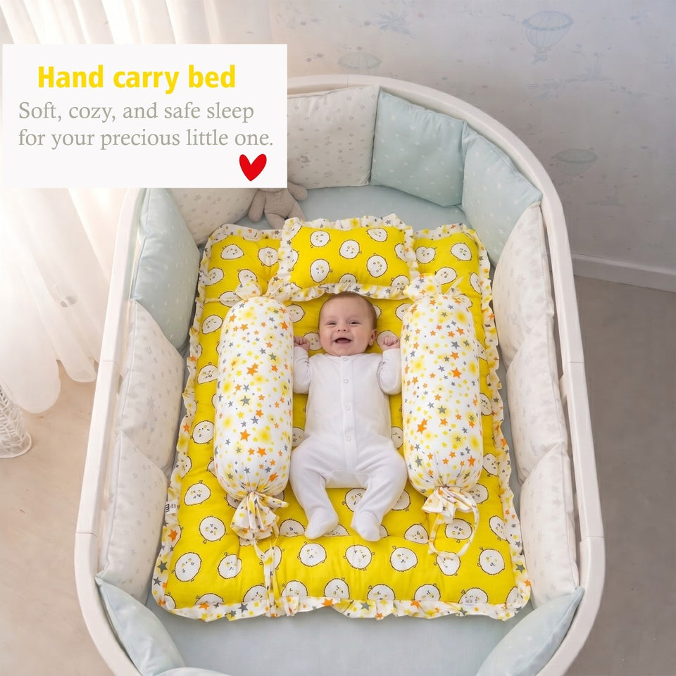 Fareto Complete Bedding Set essentials Combo For Baby (0-6 Months)(yellow ship)(F165)