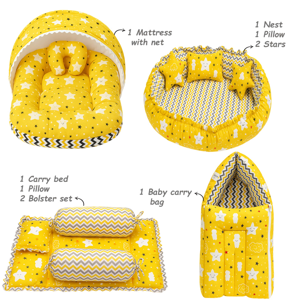 Fareto New Born Baby Hospital Essentials winter pack of 100 (0-6 months)